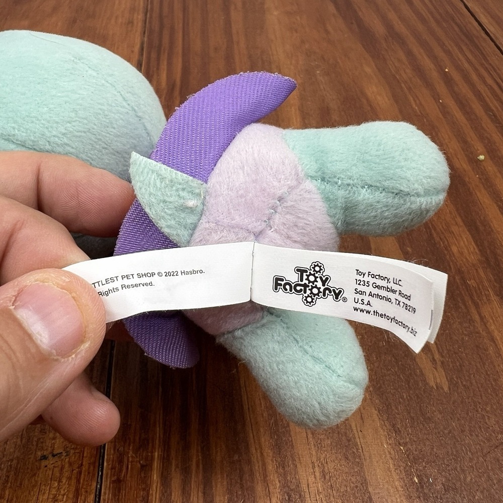Littlest Pet Shop "Bev" Plush Toy Factory Green Turtle Stuffed‎ Doll 7" Tall - Picture 8 of 11